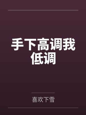 手下高调我低调by沐风
